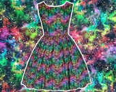 Astronomy Dress With Pockets James Webb Telescope Galaxy Outer Space Stars Nebula Hubble Night Sky - Hand made, any size, choice of fabrics