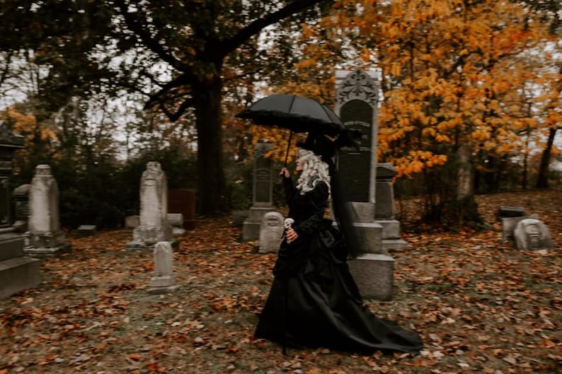 Victorian Funeral Dress Costume Penny Dreadful Madame Etsy