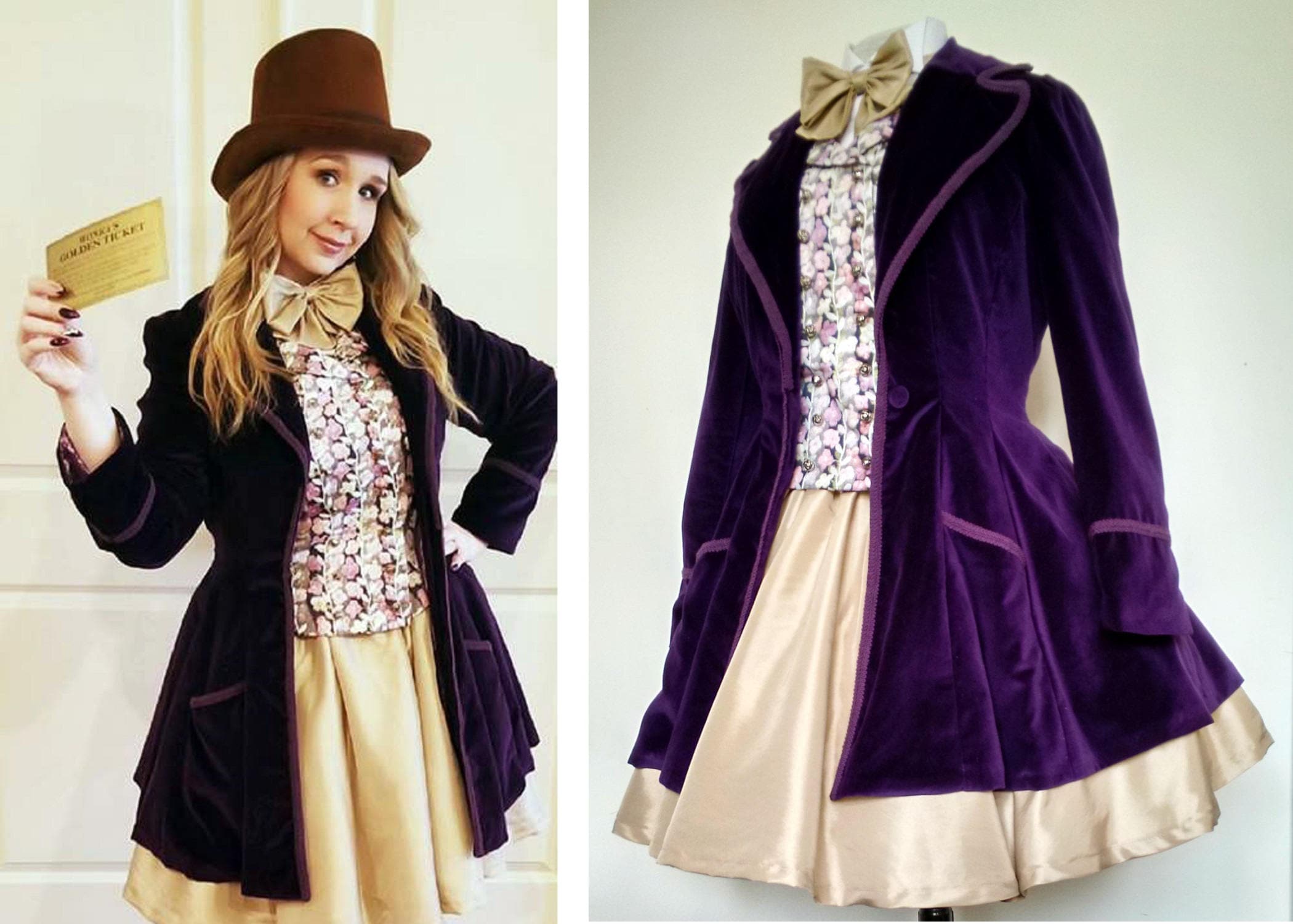 Charlie and The Chocolate Factory Wonka Willy Costume completo uomo donna  cappotto Cosplay Johnny Depp Outfit Suit costumi di Halloween - AliExpress