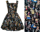 Day of the Dead Dress - Dia de los Muertos - Handmade To Order, Free Pockets, MEASUREMENTS REQUIRED See full details and 2nd picture