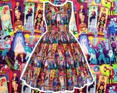 Haunted Mansion Fabric Dress Handmade To Order Any Size Measurements Required - Disney Bound Haunted House Ride Ghosts