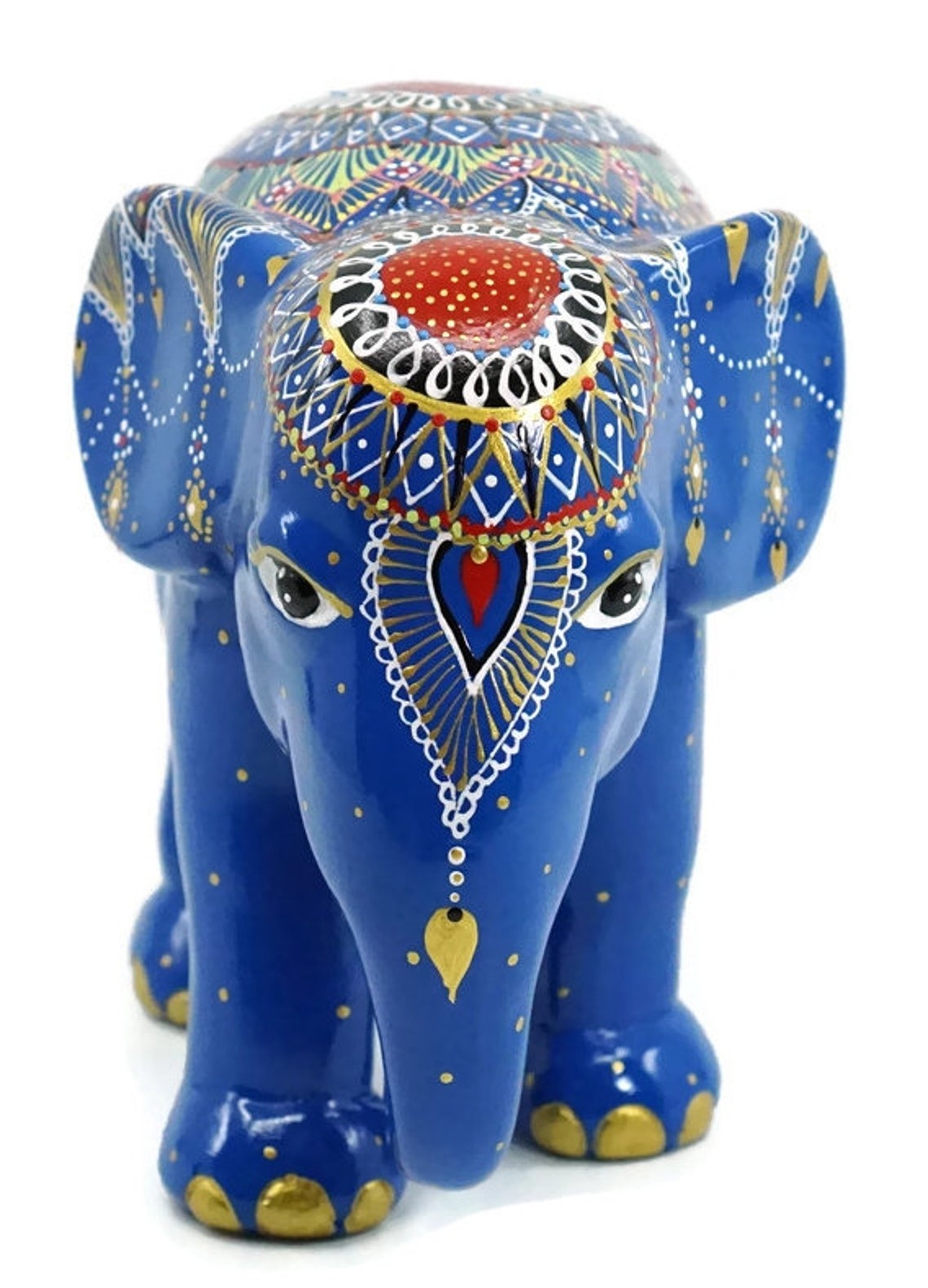 colourful elephant statue