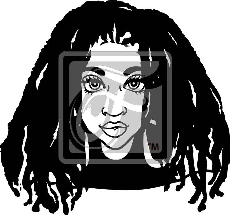 Download Focsi Woman with Locs 2 SVG | Etsy