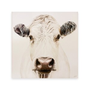 Krowa Malowanie Wydruk Wisconsin Cow, Irma, Duża Skala Dekoracja Ścienna Do Domu