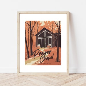 Forest Springs Camp Forest Springs Gebetskapelle Wisconsin Natur Kunstdruck