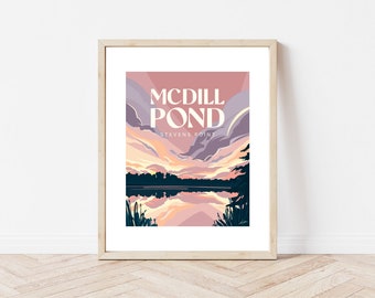 McDill Pond Stevens Point Plover Wisconsin Nature Lake Art Print