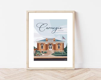 Carnegie Library, Arcadia Wisconsin National Park Art Print