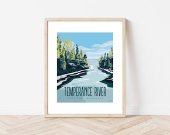 Temperance River State Park North Shore Minnesota Hiking Camping Nature Art Print