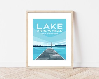 Lake Arrowhead, Rome Wisconsin National Park Art Print