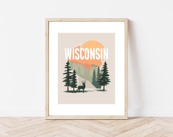 Wisconsin State Parks Deer National Park Art Print