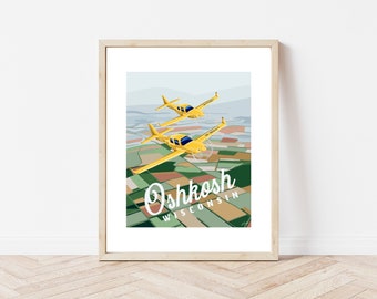Oshkosh Wisconsin University of Oshkosh National Park Art Print