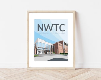 Northeastern Wisconsin Technical College Custom Art National Park Art Print