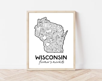 Wisconsin Farmer's Market National Park Art Print