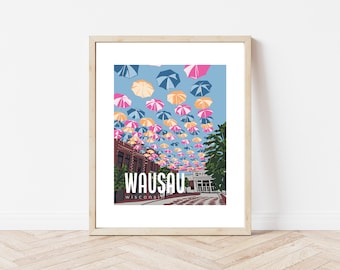 Wausau Wisconsin Central Wisconsin 400 Block National Park Poster Art Print