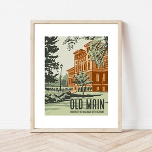 Old Main, University of Wisconsin Stevens Point Art Print