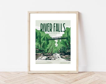 River Falls Wisconsin National Park Art Print
