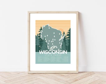 Wisconsin State Parks National Park Art Print