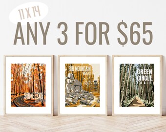 BUNDLE AND SAVE! 11x14 Kindenshop Prints, Iconic Locations around the Midwest