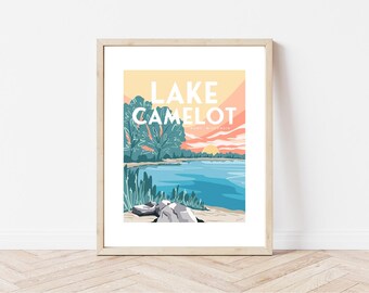 Lake Camelot, Rome Wisconsin National Park Art Print