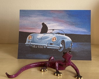 Porsche 365 greetings card
