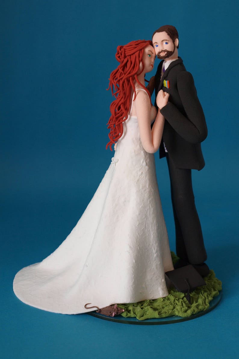 Personalised Couple Wedding Cake Topper image 5