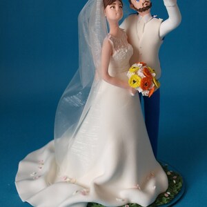 Personalised Couple Wedding Cake Topper image 4