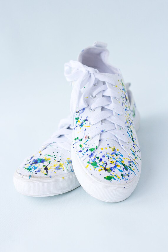 colorful canvas shoes