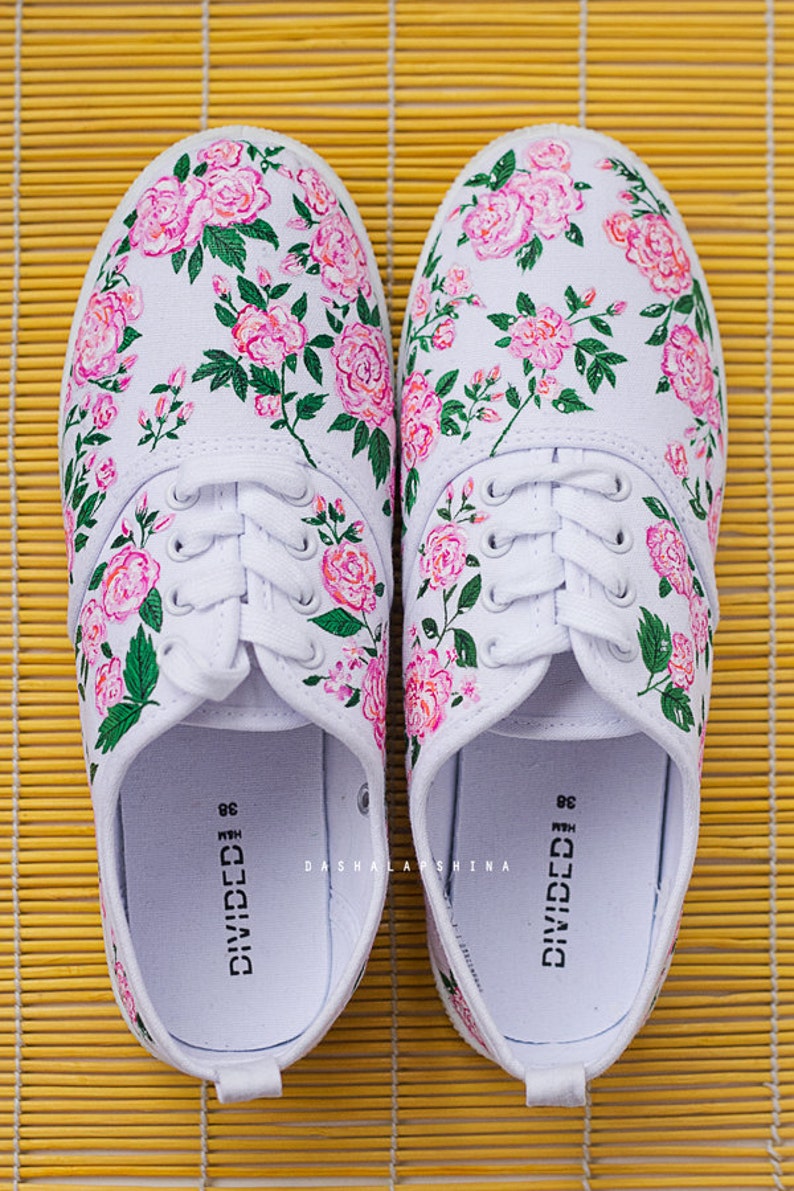 painted canvas shoes