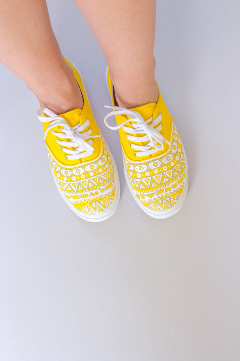 lemon yellow sneakers