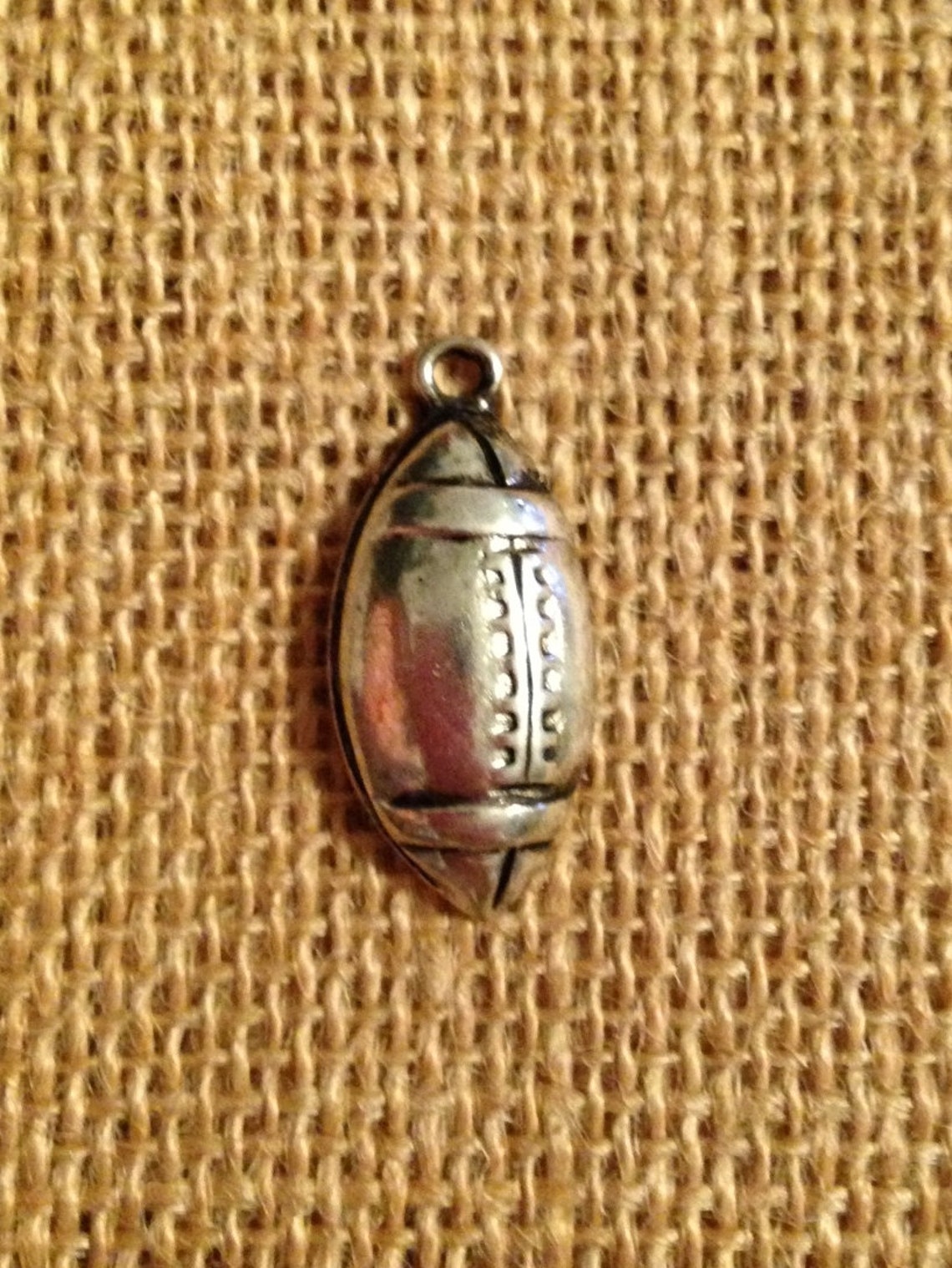 FOOTBALL Jewelry Necklace Pendant Charm Team Sport SILVER Etsy