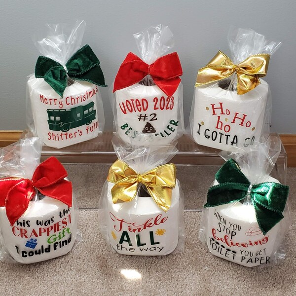 Christmas Toilet Paper Etsy Australia