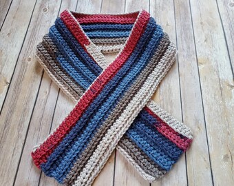 Hand Crochet Winter Scarf / Scarf / Caron Yarn / Crochet / Handmade / Trifle / Gift Giving / Chunky Cakes Yarn