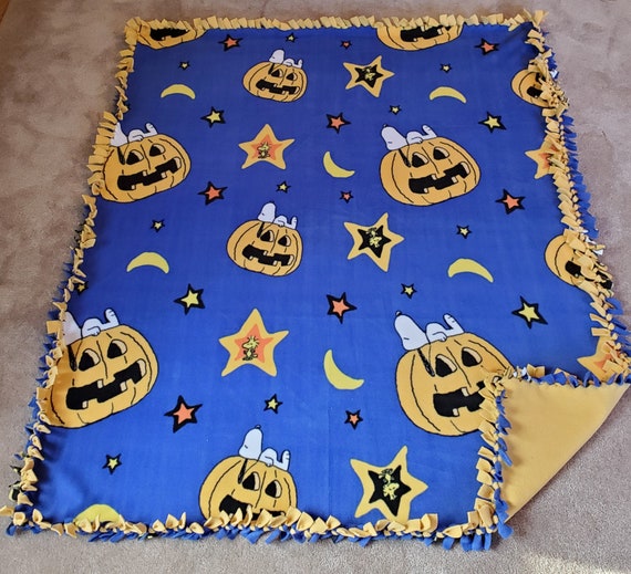 Yellow snoopy blanket hotsell