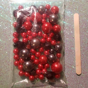 Red/grey bead destash lot