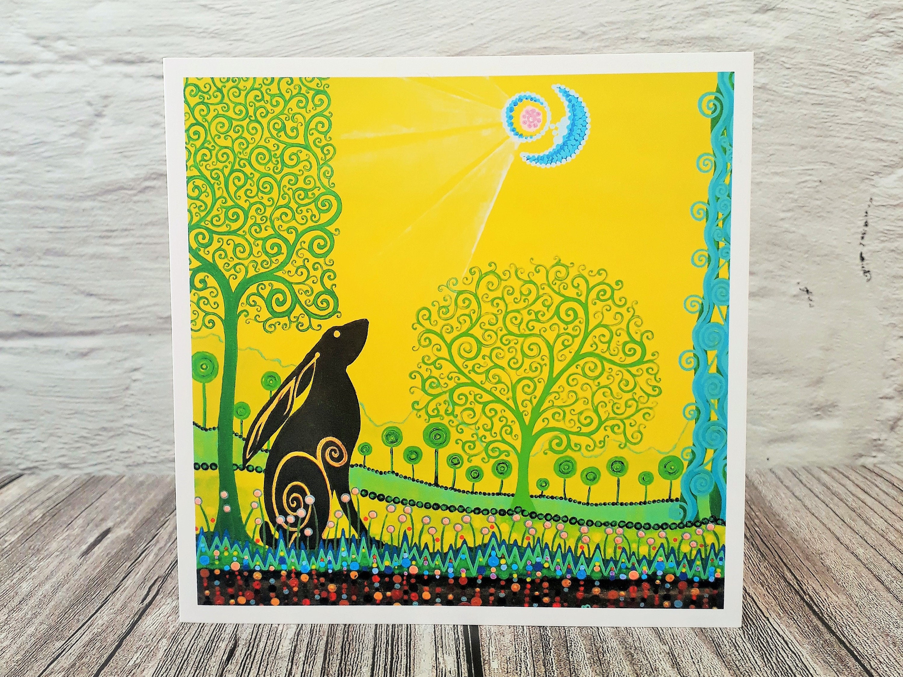 Tree of Life Card, Personalised or Blank Art Greetings Card, with Moo…