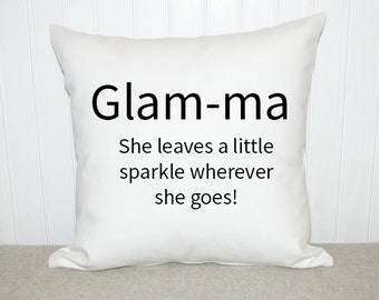 Glam ma pillow cover Glam ma throw Glam pa definition throw pillow cover