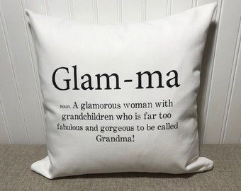 Great Glam ma definition funny throw Glam pa definition throw pillow cover