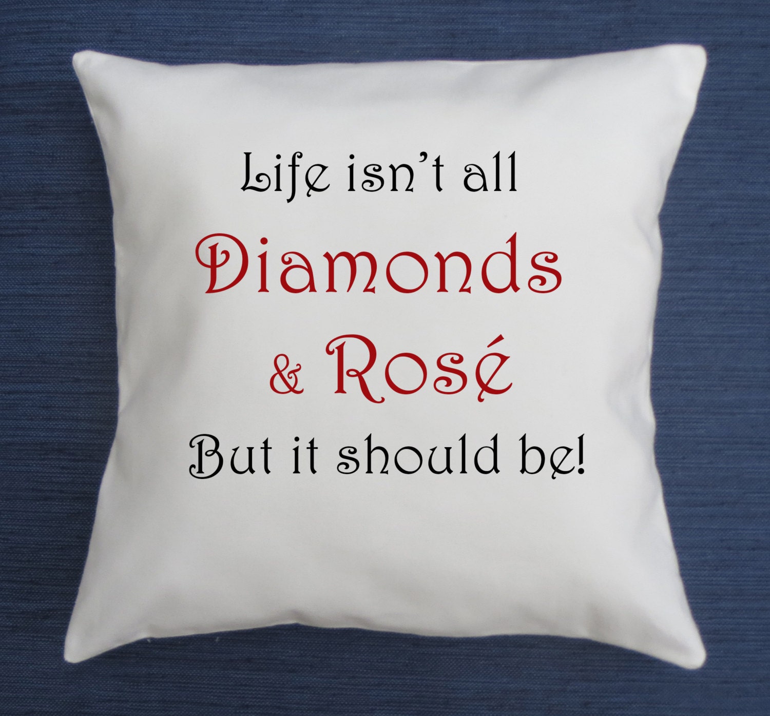 Real Housewives pillow with quote Funny throw pillow cover Etsy