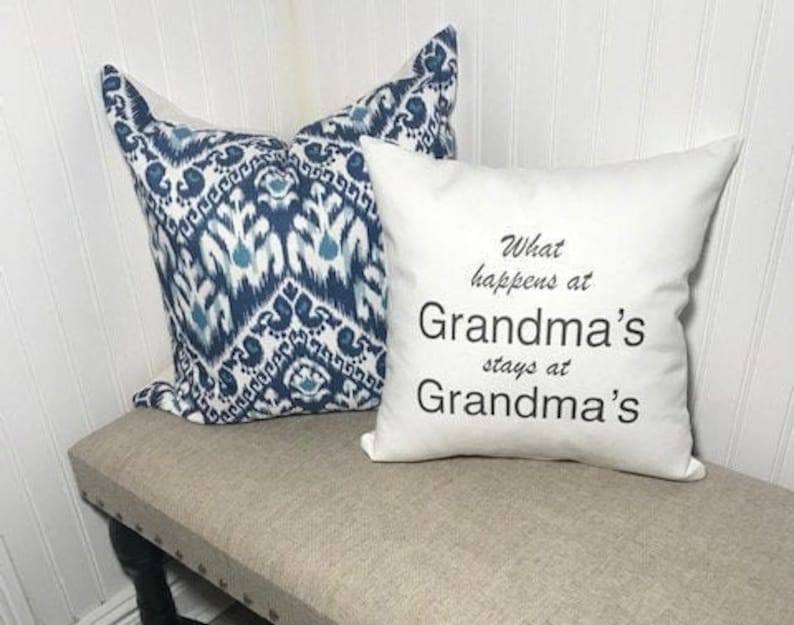 Grandma gift grandchildren Grandma quote pillow baby shower grandmother gift Throw pillow covers Grandma shower new grandmother