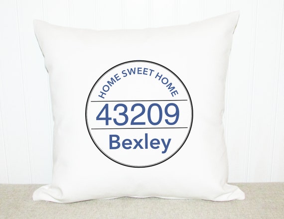 etsy zip code pillow
