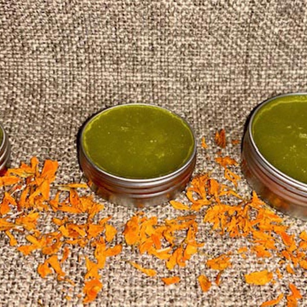 PURE Comfrey Salve - Beeswax - ORGANIC Boneknit - Boneknitter -Allantoin w Blossoms Leaves Stalks Roots - 8 Sizes Choice - PrairieWoodSprite