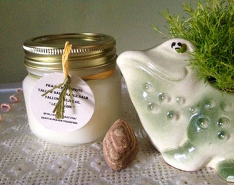 Tallow Cream Balm Dry Damaged Skin Eczema 8oz Unscented Face Hand Body Unisex Men Women Teens Child Baby Made to Order Custom Essential Oils