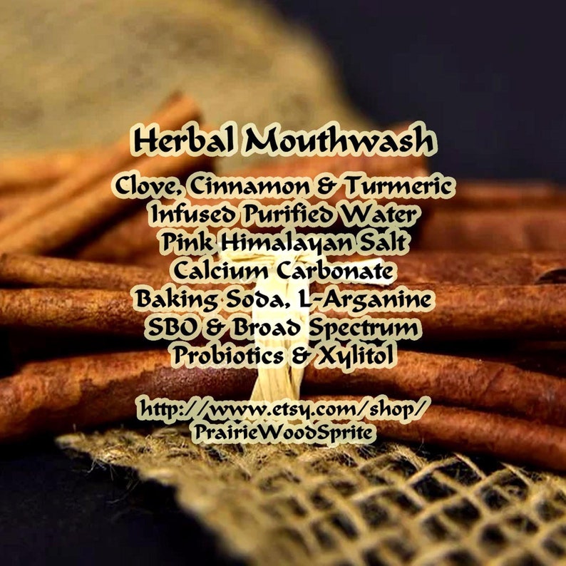 Clove Cinnamon Turmeric Mouthwash 2oz Antibacterial Balance Etsy