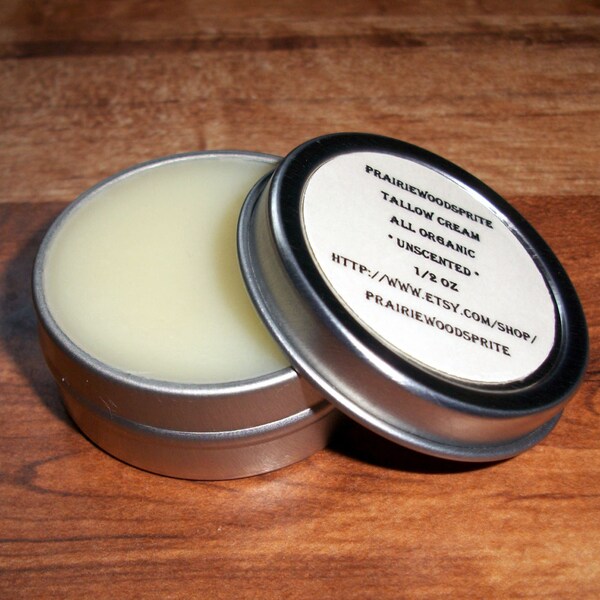 Mutton Tallow  Lip Balm Cream Chapped Lips Creamy Healing Organic 1 oz Tin Natural Made to Order Unscented Sensitive Skin EO Fragrance Free