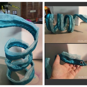 Eels, Flotsam and Jetsam Eels inspired by Ursula's pets Wrist or upper arm bracelets Electric EELs