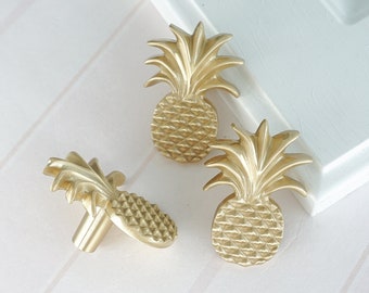 JOB LOT 12 X SILVER METAL PINEAPPLE KNOB DRAWER PULL home decor bedroom upcycle
