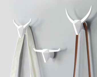Animal Head Shaped Hook Home Wall Decorative Heavy Duty Coat Hanger Xmas Gift 