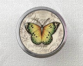 Butterfly Knobs Glass Dresser Knobs Drawer Pulls Handles Knobs Antique Copper Bronze Silver Cabinet Door Pulls Handles Knob Hardware