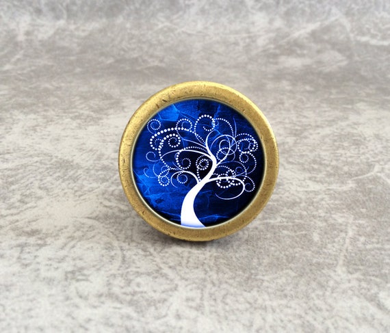 Tree Decorative Drawer Knobs Pulls Glass Dresser Drawer Pull Etsy