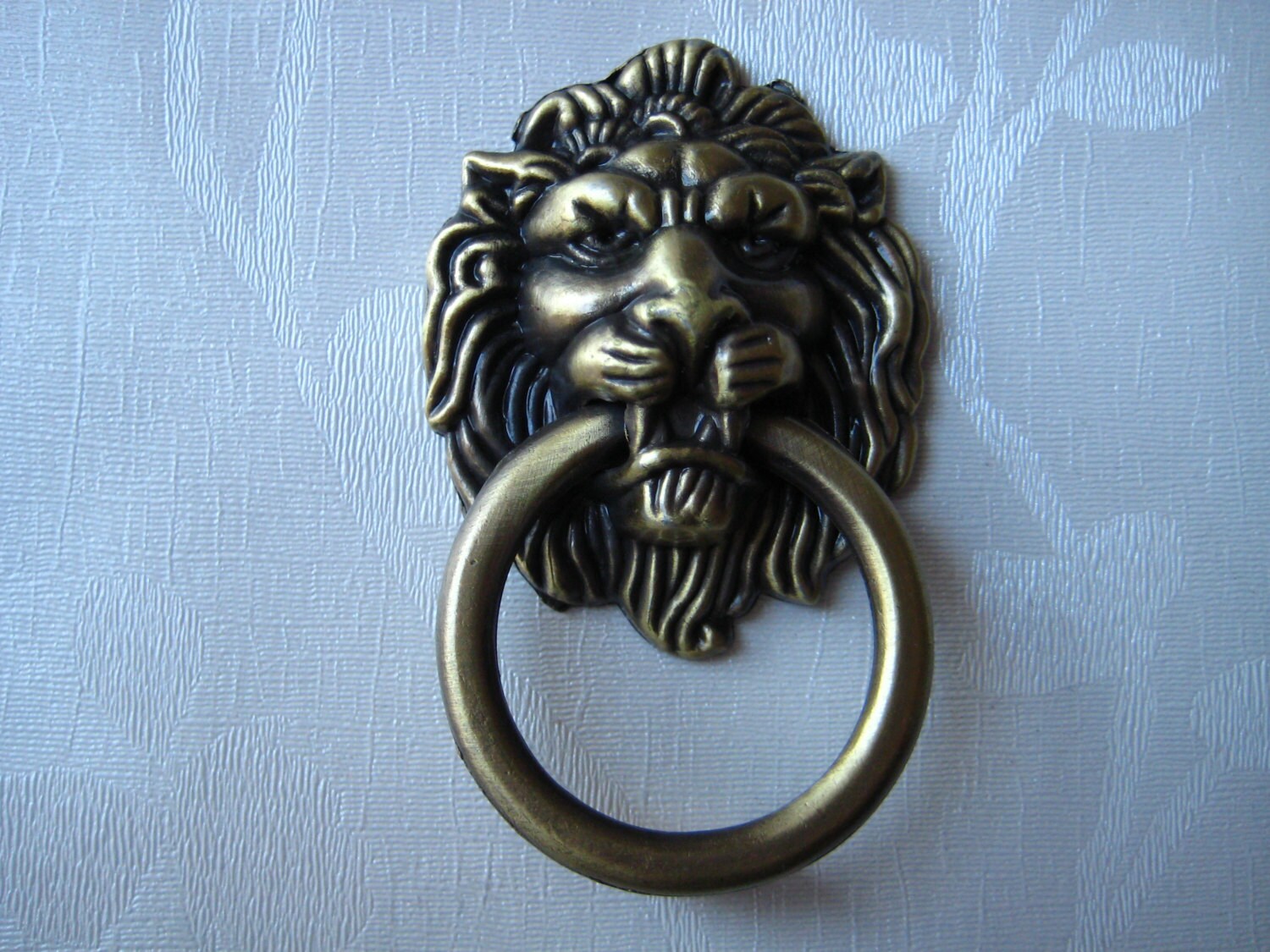 Lion Drawer Pull Knobs Handles Dresser Drop Pulls Rings / Etsy